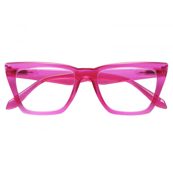 Doubleice reading glasses fuchsia pink, front